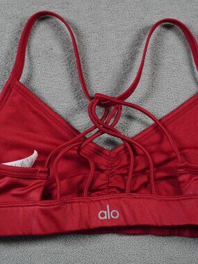 ALO Yoga Women's Red Sports Bra XS